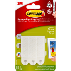 3M Command Hanging Strips White Medium set/4