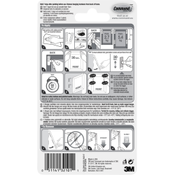 3M Command Hanging Strips White Medium set/4