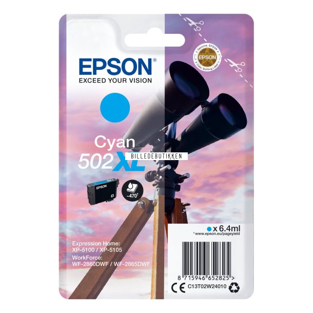 EPSON 502XL Cyan Inkjet Cartridge