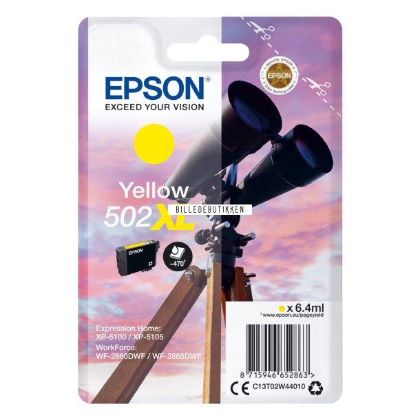 EPSON 502XL Yellow Inkjet Cartridge