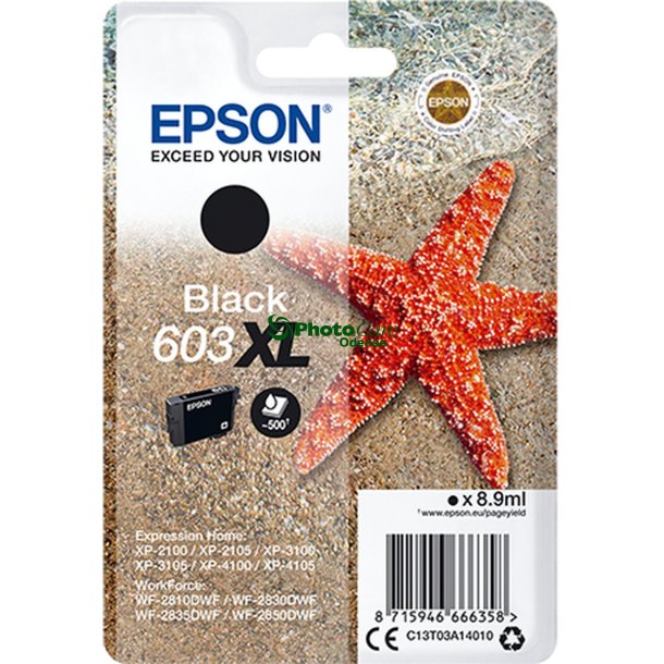 EPSON Black Inkjet Cartridge No.603XL
