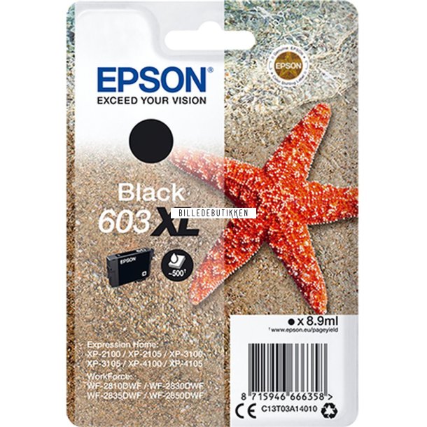 EPSON Black Inkjet Cartridge No.603XL