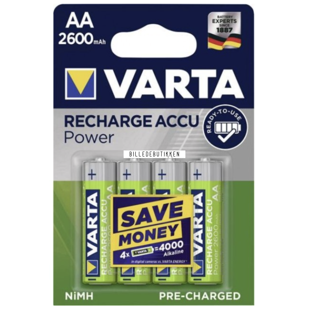 VARTA AKKU POWER AA 2600mAh X4