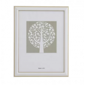 Retro ramme hvid 9x12