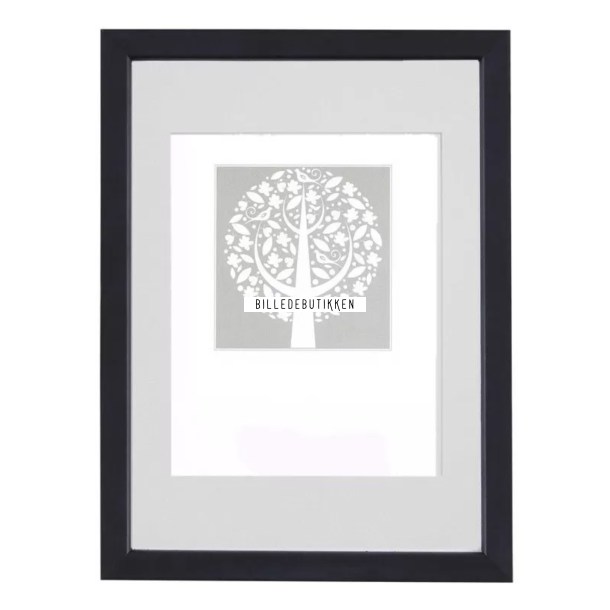 Kvadrat Sort 20x30 PP 15x20