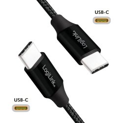 LogiLink USB-C - USB-C Sort 0,3m