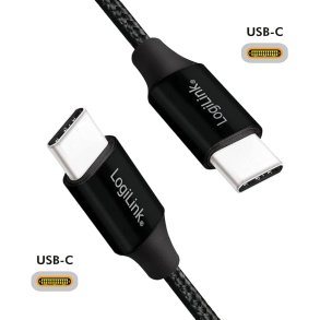 LogiLink USB-C - USB-C Sort 0,3m