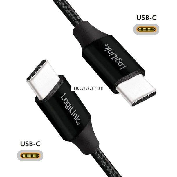 LogiLink USB-C - USB-C Sort 0,3m