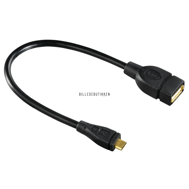Hama Micro USB OTG Adapterkabel sort