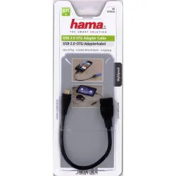 Hama Micro USB OTG Adapterkabel sort
