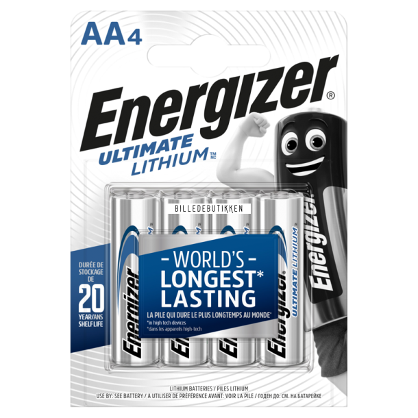 Energizer Ultimate Lithium AA 4 pack