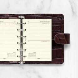 Filofax Refill Pocket 2027 Dag Per Siden