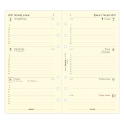 Filofax Refill Personal 2027 Uge Per Opslag