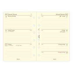 Filofax Refill Pocket 2027 Uge Per Opslag