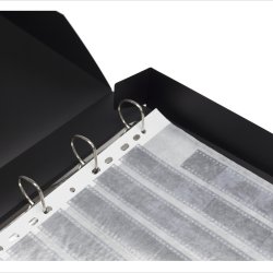 ADOX Adofile Archival Ring Binder, black Plastic With Ring Closure