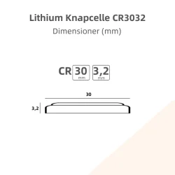 CR3032 3V Lithium batteri