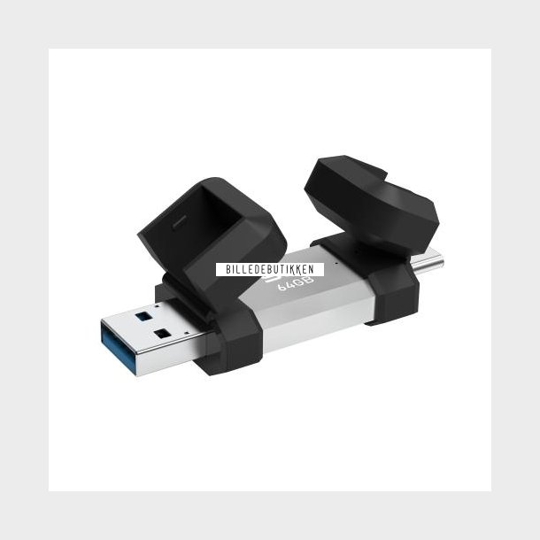 Silicon USB 3.2 C51 64GB USB-A+C