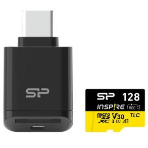 Silicon Inspire microSDXC A1 128GB Inkl. kortl�ser