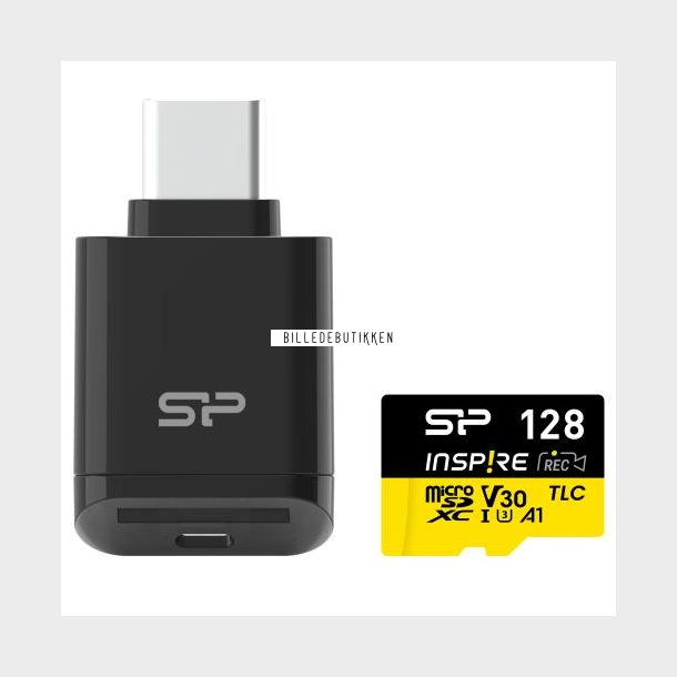 Silicon Inspire microSDXC A1 128GB Inkl. kortl�ser