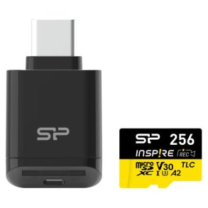 Silicon Inspire microSDXC A2 256GB Inkl. kortl�ser