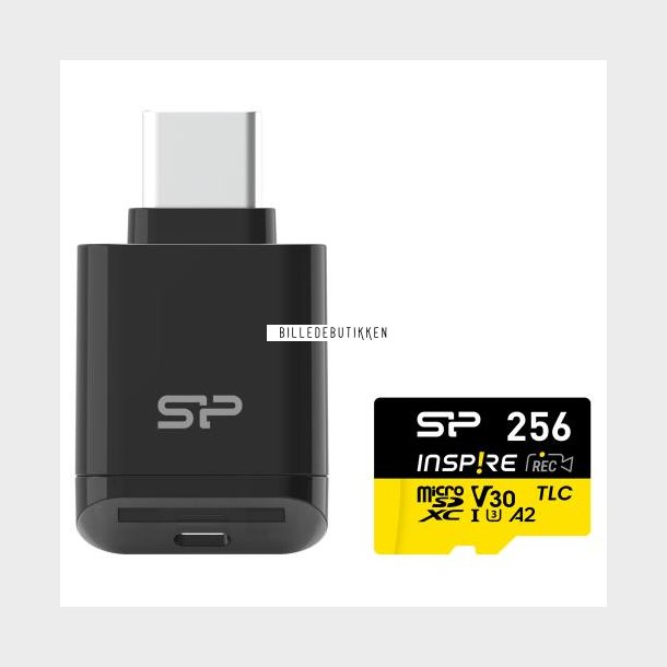 Silicon Inspire microSDXC A2 256GB Inkl. kortl�ser