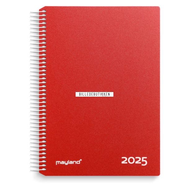 Mayland Timekalender rd PP-plast 2025