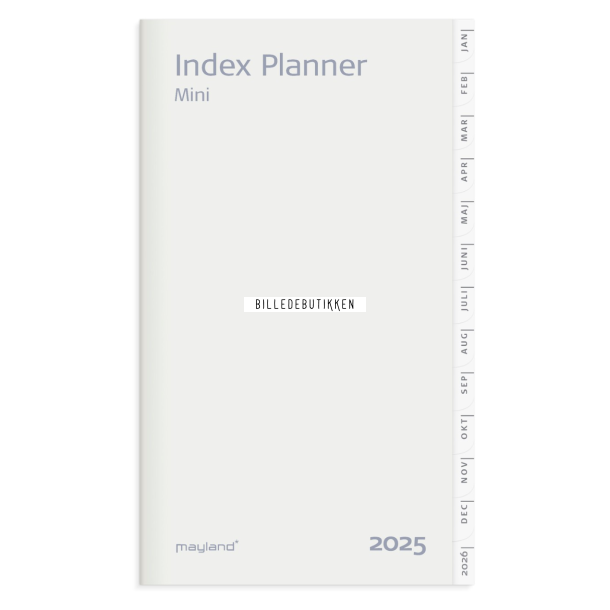 Mayland Index Planner mini mnedskalender REFILL 2025