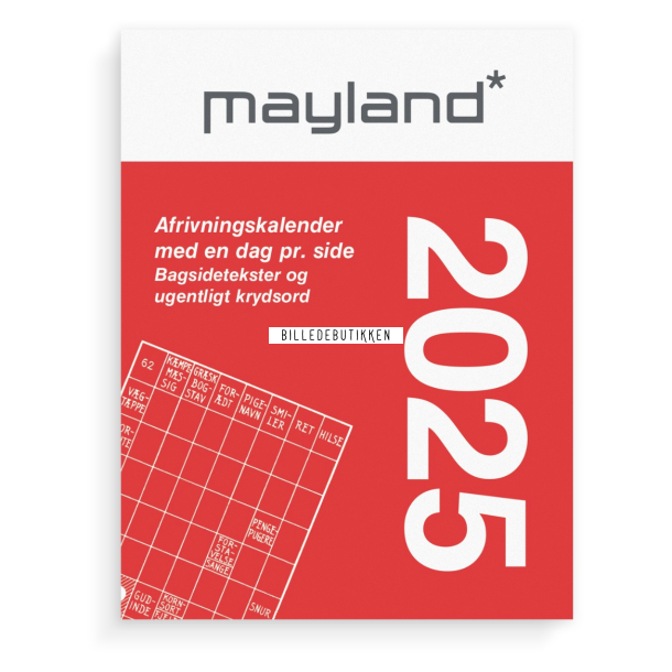 Mayland Broderikalender m/split og bagsidetekst 2025