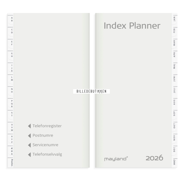 Mayland Index Planner REFILL m. tlf.reg. 2026 FSC Mix