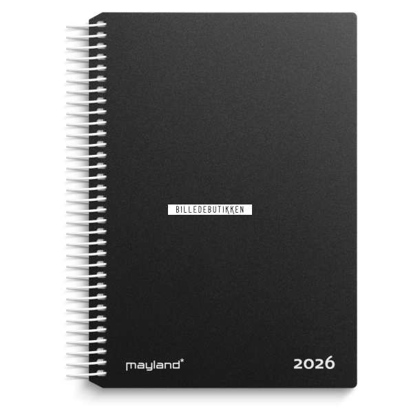 Mayland Dagkalender sort PP-plast 2026 FSC Mix