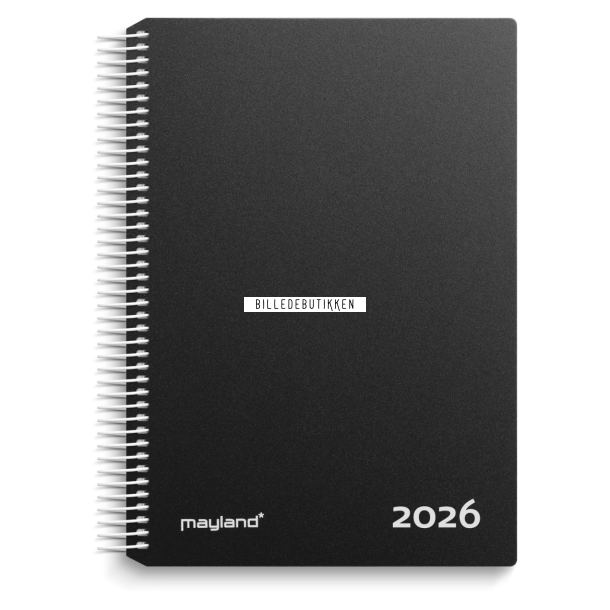 Mayland Timekalender sort PP-plast 2026 FSC Mix