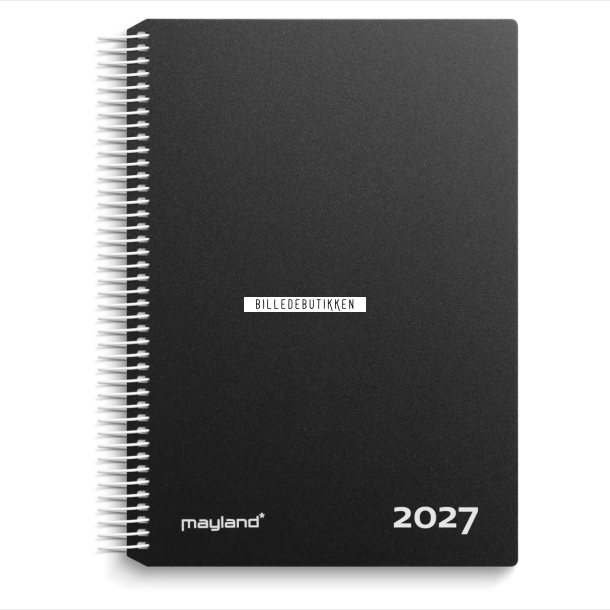 Mayland Timekalender sort PP-plast 2027 FSC Mix