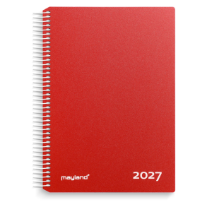 Mayland Timekalender r�d PP-plast 2027 FSC Mix