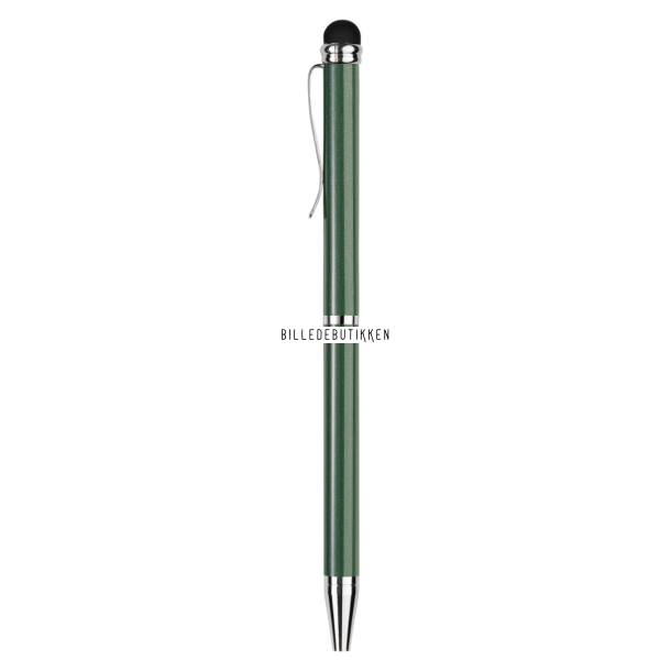 Kuglepen med touch-funktion metallic gr�n