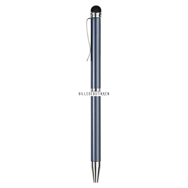 Kuglepen med touch-funktion metallic bl�