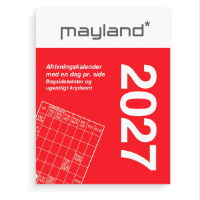 Mayland Broderikalender m/split og bagsidetekst 2027 FSC Mix