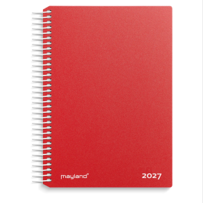 Mayland Dagkalender r�d PP-plast 2027 FSC Mix