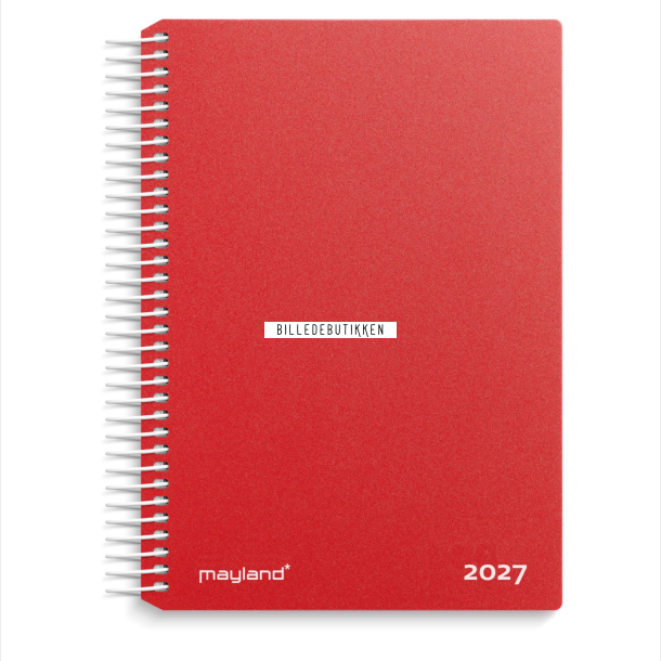 Mayland Dagkalender r�d PP-plast 2027 FSC Mix