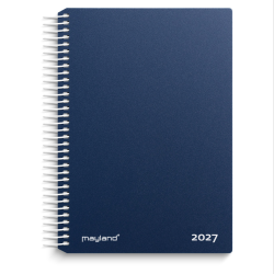 Mayland Dagkalender bl� PP-plast 2027 FSC Mix
