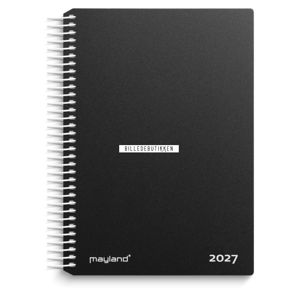 Mayland Dagkalender sort PP-plast 2027 FSC Mix