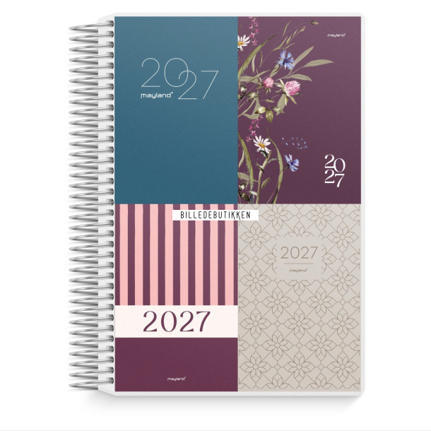 Mayland Dagkalender m/4 illu. PP-plast 2027 FSC Mix