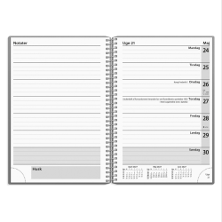 Mayland Ugekalender tv�rformat gr� PP-plast 2027 FSC Mix