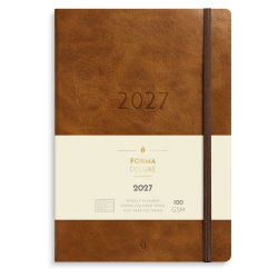 Mayland A5 Forma Deluxe ugekalender tv�rf. brun kunstskind 2027