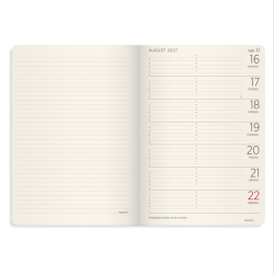 Mayland A5 Forma Deluxe ugekalender tv�rf. brun kunstskind 2027