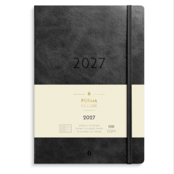 Mayland A5 Forma Deluxe ugekalender tv�rf. sort kunstskind 2027