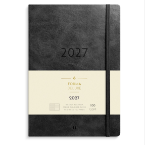 Mayland A5 Forma Deluxe ugekalender tv�rf. sort kunstskind 2027