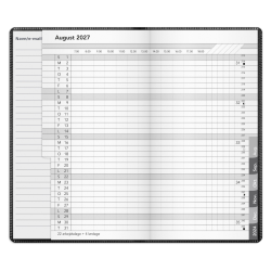 Mayland Basic m�nedskalender sort PP-plast 2027 FSC Mix