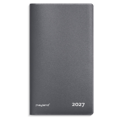 Mayland Index Planner m�nedskalender m�rkegr� PP-plast 2027 FSC Mix