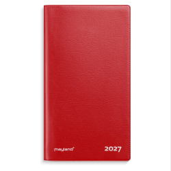 Mayland Index Planner m�nedskalender r�d vinyl 2027 FSC Mix