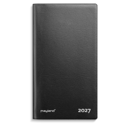 Mayland Index Planner m�nedskalender sort vinyl 2027 FSC Mix